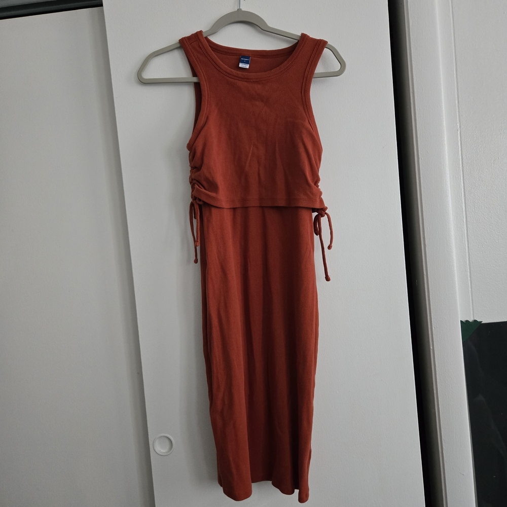 Sleeveless Rust Dress